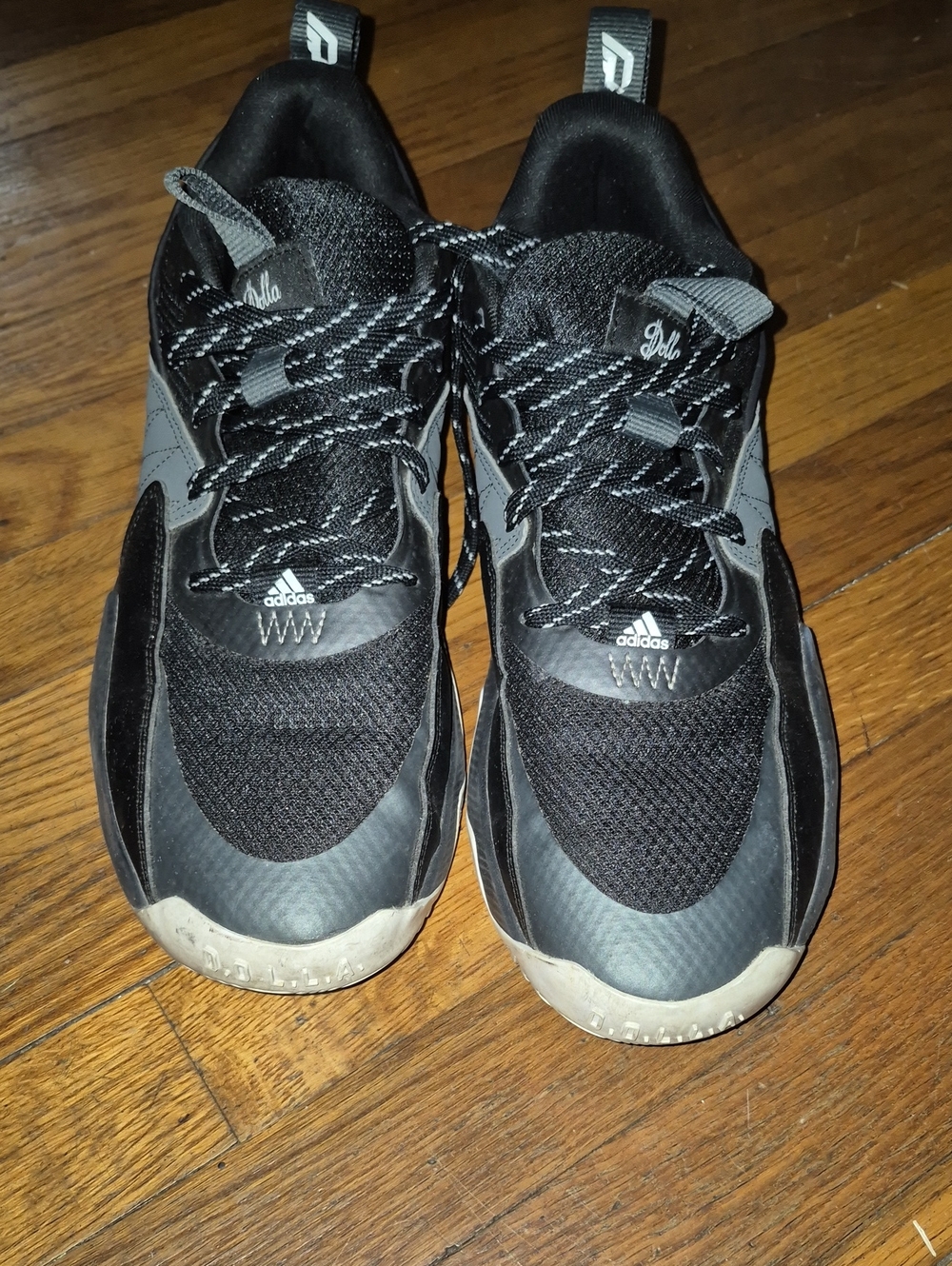 adidas Men’s Black and Grey Sport Sneakers (Dolla GY2439)